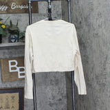 Isabel Maternity By Ingrid & Isabel Maternity Ribbed Top Cream Off White L