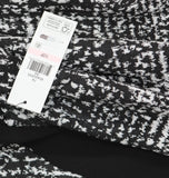 DKNY Petite Colorblocked Fit Flare Sleeveless Cocktail Dress Black / White 10P