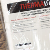 Thermalogic Weathermate Topsions Room Darkening Curtain Panel Pair White 80x63