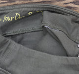 Belle By Kim Gravel Flexibelle Embroidered Straight Jeans Tea Leaf Green 0P