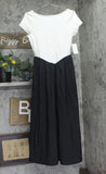 A New Day Backless Knit Maxi Dress 94736643 Black / White S