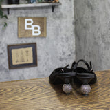 A New Day Simone Rhinestone Ball Slingback Heels 94660896 Black 8M