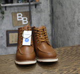 Goodfellow & Co Mens Niles Mock Toe Boots 90971861 Cognac Brown 7M