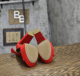 Sun + Stone Womens Reeta Block-Heel Platform Sandals Red 5M