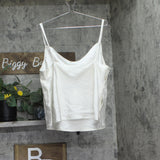 Calvin Klein Womens Cowlneck Camisole Double Strap 44C198G Tofu Off White XL