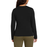 Banana Republic Womens Long Sleeve Classic Crew Neck T-Shirt 172891 Black XL