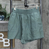 Universal Thread Women's Striped High-Rise Pull-On Shorts 562857 Olive Green M