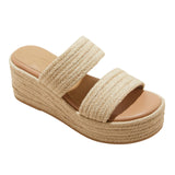 Universal Thread Womens Kayli Jute Two Band Wedge Heels 93320357 Tan Brown 6.5M