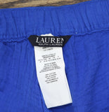 Lauren Ralph Lauren Womens Woven Pants Cover Up Swim 20617192 Blue Saturn M