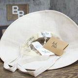 Lack Of Color Linen Wide Brim Summer Bucket Hat SUMBUCPEBL Pebble Brown M/L