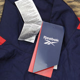 Reebok Womens Pocket Nylon Track Jacket IU0779 Vector Navy Blue XS