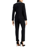 Le Suit Womens Shawl-Collar Suit Jacket 50040451 Black / Vanilla Ice 4