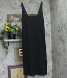 A New Day Ponte Knit Sleeveless Square Neck Midi Dress 94435280 Black L