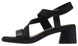 Clarks Womens Jaylan Sol Heeled Sandal Leather 26186890 Black 7M