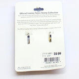 Starline Creations Stamp Dangle Earrings Gold Yellow 1.75"