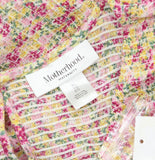 Motherhood Maternity Smocked Tiered Floral Midi Maternity Dress Pink Multi XL