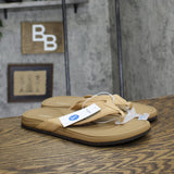 Goodfellow & Co Mens Ian Comfort Flip Flop Thong Sandals Tan Brown L (11-12)