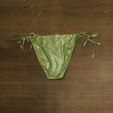 Red Carter Center Stage Side-Tie Bikini Bottom RCCS25505 Aloe Green M