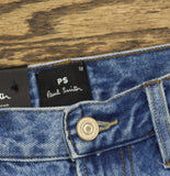PS Paul Smith Mens Relaxed Fit Zip Fly Jeans Light Base Blue 33R