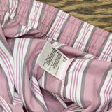 State Of Day Womens Printed Poplin Pajama Set Mauve Orchid Purple 2XL