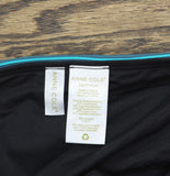 Anne Cole Fold Over Bikini Bottom Barcode Stripe Black XS