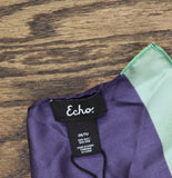 Echo Womens Color Theory Oblong Silk Scarf EN1368 Dazzling Blue Multi