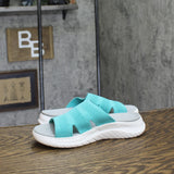 Easy Spirit Womens Deion Round Lightweight Sandals SEDEION2-H Turquoise Blue 6M