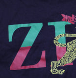 La Pop Art Juniors Graphic Zion Lion 'Love' V Neck T Shirt Black Multi 2XL