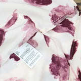 State Of Day Womens Silk Touch Solid Chemise Nightgown Watercolor Floral Pink XS