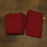 Ienjoy Double Brushed Solid 3-Piece Duvet Cover Set Burgundy Red King
