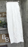 Bar III Womens Cotton Drawstring Wide-Leg Pants 100124264 Bright White XS