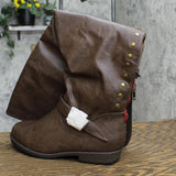 Journee Collection Women's Kane Knee High Boots KANE-BRN-110 Brown 11M