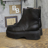 Wild Fable Womens Honor Ankle Combat Boots Platform 94642925 Black 7.5M