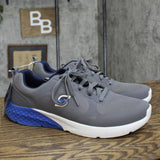 S Sport By Skechers Mens Troy Lace up Sneakers 88421364 Gray / Blue 11.5