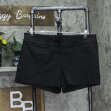 Island Escape Womens Lace-Up Shorts Swim Bottoms 7600990 Black 12