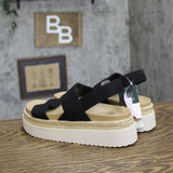 Wild Fable Elliot Platform Double-Strap Slingback Sandals 94853009 Black 6.5M