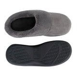 Isotoner Womens Terry Slip in Memory Foam Clog Slippers 96035 Ash Gray M (7.5-8)