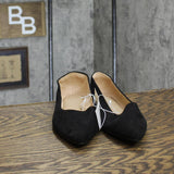 A New Day Corinna Wide Width Ballet Flats with Memory Foam Insole Black 9.5W