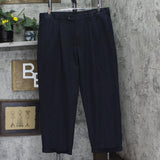 George Mens Pleated Dress Suit Pants Navy Blue 40x30