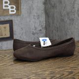 A New Day Womens Sammie Ballet Flats Faux Suede 94462430 Brown 7M