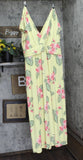 Global Chic By Iman Boho Chic Maxi Dress with Head Wrap Yellow Floral 3X Tall
