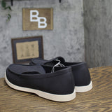Goodfellow & Co Mens Alfred Slip On Faux Leather Sneaker Loafers Navy Blue 9
