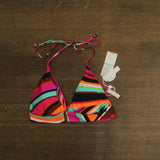 Trina Turk Womens Padded Swoop Reversible Bikini Swim Top 3673155 Pink Multi 8