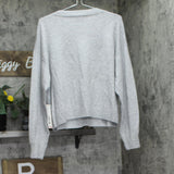 Aqua Womens Button Front Sweater Cashmere V-Neck Cardigan V10337 Light Gray 2XL