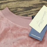 Universal Thread Womens Leisure Studio Velour Pullover Sweatshirt Mauve Pink M