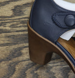 Easy Spirit Block Heel Clarice Wedge Heels SECLARICE Dark Blue 5.5M