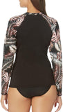 Hurley Womens UPF 50+ Long Sleeve Pull Over Rash Guard Shirt HSR1014