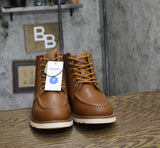 Goodfellow & Co Mens Niles Mock Toe Boots 90971861 Cognac Brown 7M