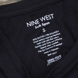 Nine West Womens Soft Spun Knit Sleeveless Shirt Top 1660c1efd6aa5e Black S