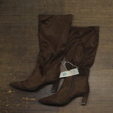 A New Day Womens Raye Tall Dress Boots 88375205 Dark Brown 9.5M